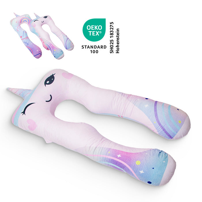 Ersatzbezug für Kinderkissen - Mikroplüsch (Einhorn)
